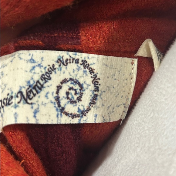 Anthropologie Rosie Neira S Boiled Wool Wrap Jacket Sweater Coat HoodedCardigan - Picture 2 of 14